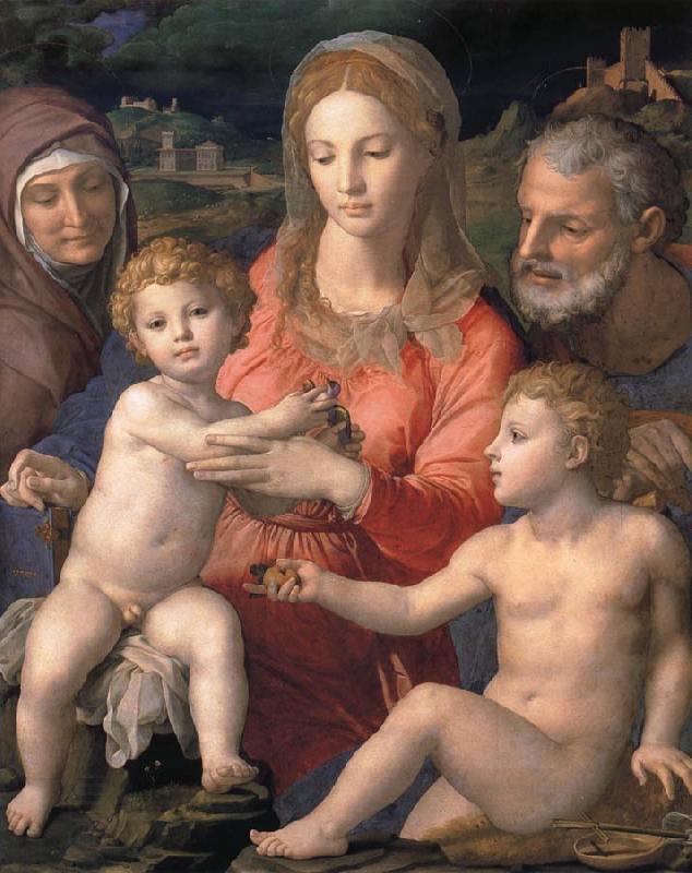 Agnolo Bronzino Holy Family with St  Anne and the infant China oil painting art